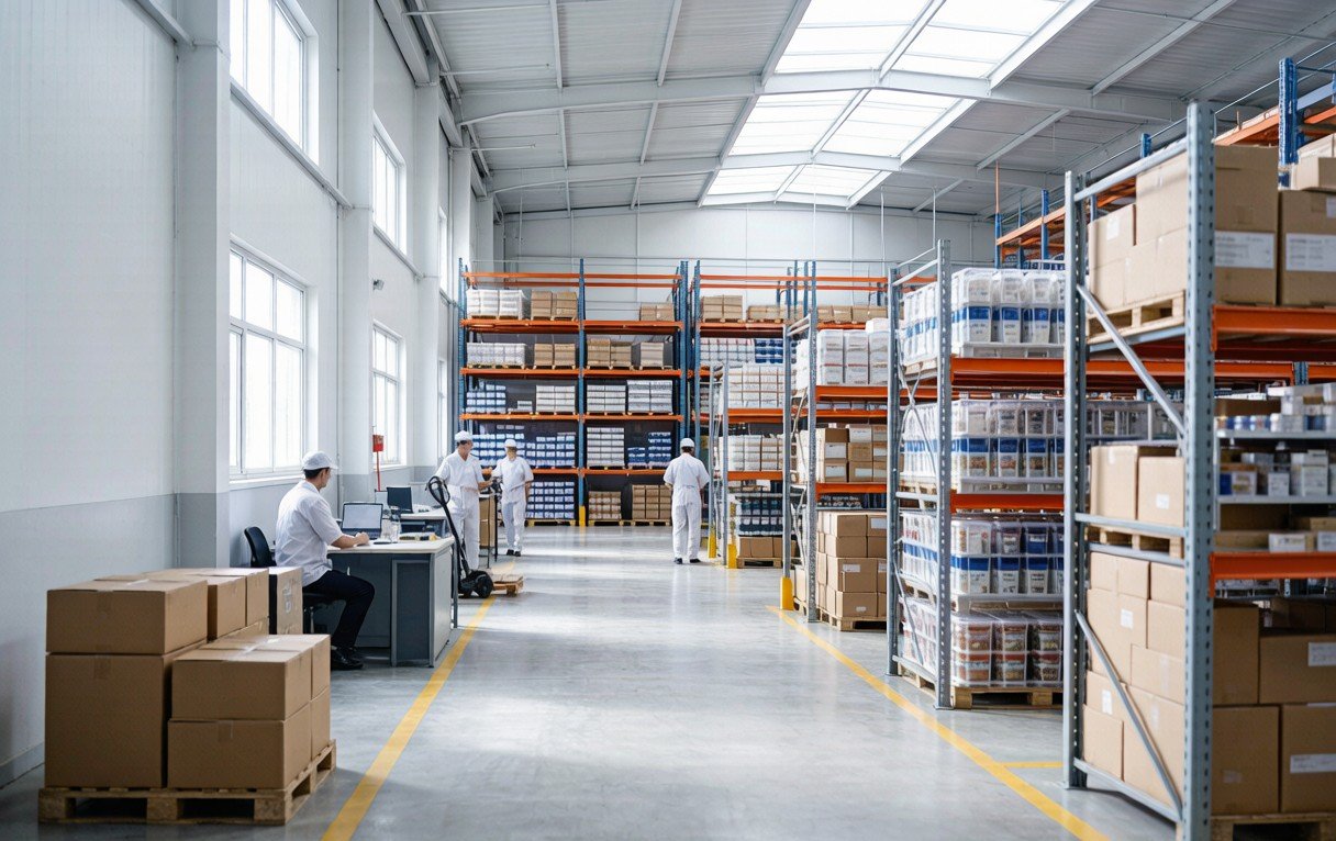 China manufacturing floor with production line